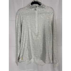 Lole Women's White Half Zip Pullover XL Lightweight Active Athletic Layer Top